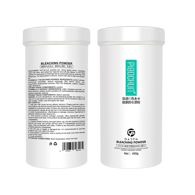 Bom preço. Pó descolorante capilar OEM 450g para salão de beleza, clareamento de 9 níveis, desbotamento rápido, sem poeira, sem amônia, creme para coloração capilar, cuidado capilar grátis on-line